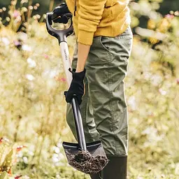 Лопата з дерев'яною ручкою Fiskars Solid™ (1066721) - мініатюра 6