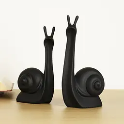 Декоративна статуетка MBM My Home Равлик чорна (DH-ST-24 M BLACK) - мініатюра 5