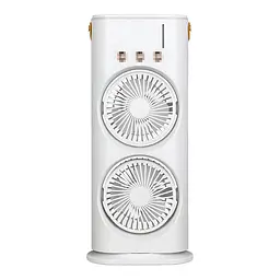 Вентилятор настільний подвійний з охолодженням Double-ended Spray Fan LED-підсвічування 3 швидкості, розпилювач водяного туману - мініатюра 3