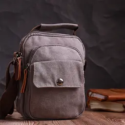 Невелика чоловіча сумка із щільного текстилю Vintage 14,5х19х10,5 см sum0028941 - мініатюра 10