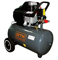 Поршневий повітряний компресор 50 л GTM KABM2050 масляний