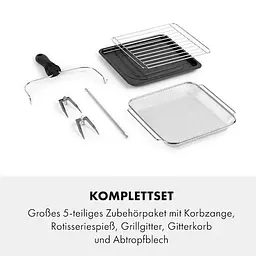 Аерогриль-фритюрниця Klarstein AeroVital Cube Chef 1700 Вт (10034217) - мініатюра 7