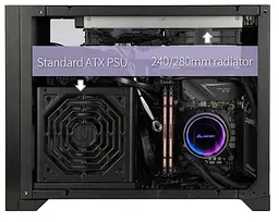 Корпус ALmordor Sharky 170I ITX White (ALS170IWH) Без БП - мініатюра 3