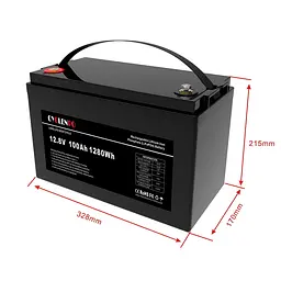 Акумуляторна батарея літій-залізо-фосфатна 12.8В 100А*год Cyclen 12.8V 100AH LiFePo4 (44-00075) - мініатюра 6