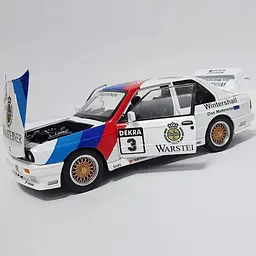 Колекційна металева модель автомобіля АвтоЕксперт BMW M3 E30 з інерцією, світлом та звуком 1:24 - мініатюра 9