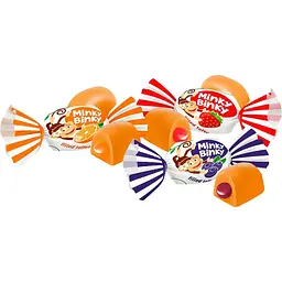 Цукерки ірис Roshen Minky Binky з желейною начинкою 1 кг - мініатюра 3