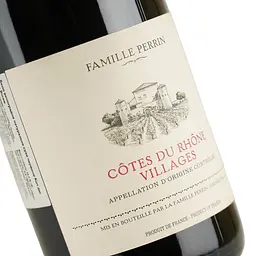 Вино Famille Perrin Cotes du Rhone Villages, червоне, сухе, 14,5%, 0,75 л - мініатюра 6