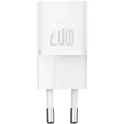 Зарядний пристрій Baseus GaN5 Fast Charger USB-C 20W white (CCGN050102) - мініатюра 3