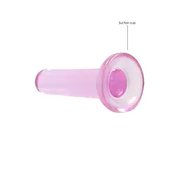 Фалоімітатор Realrock Crystal Clear Dildo 5.3", 13.5 см (рожевий) - мініатюра 2