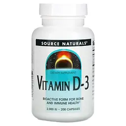 Вітамін Д3 з Кальцієм Vitamin D-3 2000 IU - 200 капсул