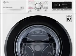 Стиральная машина LG с фронтальной загрузкой F2V3HS6W, 7кг, 1200, A+++, Пар, глубина 45см, Дисплей, Инвертор, Белый (F2V3HS6W) - миниатюра 9