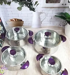 Набір посуду O.M.S. Collection 1036-Purple 8 предмета - мініатюра 2
