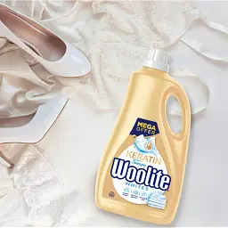 Засіб для прання рідкий Woolite для світлих та білих тканин з Кератином 3.6 л - мініатюра 3