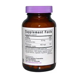 Мінерали Bluebonnet Nutrition Магній + Вітамін В6, 90 гелевих капсул (BLB-00735) - мініатюра 2
