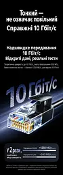 Мережевий кабель Ethernet UGREEN NW122 1 м патч-корд RJ45 штекер на RJ45 штекер Cat 6A до 10 Гбіт/с неекранований U/UTP діаметр кабелю 2,8 мм жили з чистої міді 500 МГц чорний (70332) - мініатюра 8