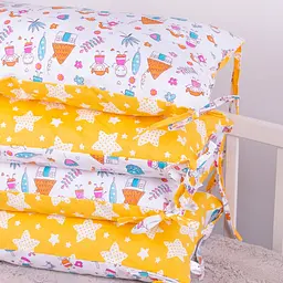 Подушка-борт MirSon Kids Time 18-0002 Sweet Home захисна біла 4 шт. - мініатюра 3