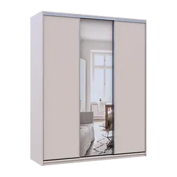 Шафа купе Doros Сіті Лайт Кашемір 2 ДСП / 1 дзеркало 180х60х225 (80736371) - мініатюра 2