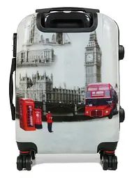 Валіза Малий (S) Полікарбонат під Ручну поклажу Worldline Airtex 809 London 44 л 54x35x23 см Різнобарвний - мініатюра 4