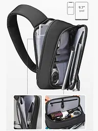 Сумка через плече Mark Ryden 8893 5л із зовнішнім USB Black (17594) - мініатюра 6