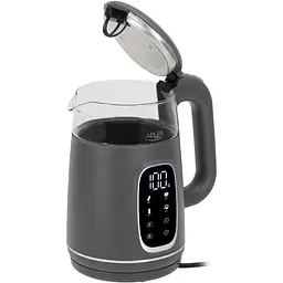 Електрочайник Adler AD 1305 grey 1850-2200 Вт 1.7 л скло встановлення температури - мініатюра 3
