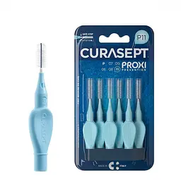 Міжзубний йоржик Curasept Proxi P11, ISO3 (1.1 мм, блакитний), 6 шт - мініатюра 3