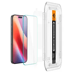 Захисне скло Spigen Glas.tR EZ Fit HD Transparency для iPhone 16 Pro (1 шт.) (AGL07935) - мініатюра 3