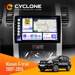 Штатна магнітола Nissan X-Trail 2007-2014 Cyclone C10-011 4x64, DSP Cyclone (НФ-00005277)