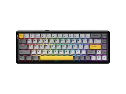 Клавіатура Ajazz AK680 MAX Magnetic Switch Black/Gray/Yellow (AK680-M-BGY-A)