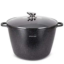 Каструля з кришкою Kamille KM-4485 28х8 см чорна