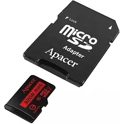 Карта пам'яті Apacer microSDHC 32Gb Class 10 UHS-I/U1 R85 + SD adapter [AP32GMCSH10U5-R] [107522] - мініатюра 4