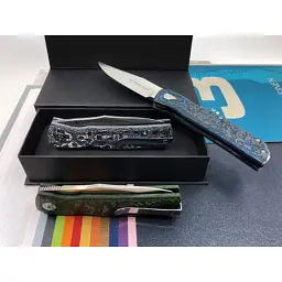 Ніж Maserin Power, Magnacut, fat carbon arctic blue (502/BM) - мініатюра 6