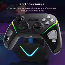 Геймпад Ajazz GP100S 2.4G/BT/USB Switch/PC/iOS/Android RGB Black (GP100S-B) - миниатюра 12