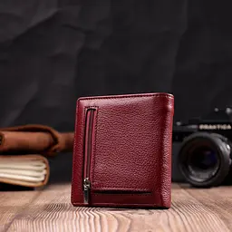 Маленький жіночий гаманець із натуральної шкіри ST Leather 19467 бордовий - мініатюра 9