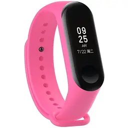 Ремінець Uwatch Replacement Silicone Band For Xiaomi Mi Band 3/4 Pink - мініатюра 2