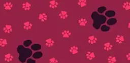 Килимок для собак Vetbed Small Paws малиновий 160х100 см - мініатюра 4