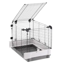 Додаткова секція для клітин для кроликів Ferplast Krolik Iron Extension сіра 42x60x50 см 57072980 - мініатюра 2