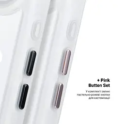 Чехол Apple iPhone 17 Air, Unit MagSafe, белый, прозрачный, магсейф, ударопрочный, магнитный, панель-накладка с поддержкой MagSafe, с поддержкой беспроводной зарядки, TPU+PC, защита всего корпуса, ударопрочный, ArmorStandart (ARM90584) - мініатюра 5