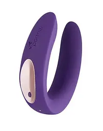 Вібратор для пар Satisfyer Double Plus Remote з пультом ДК та двома моторчиками - мініатюра 4
