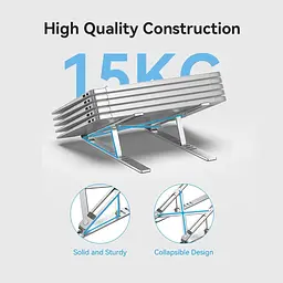 Підставка для ноутбука Laptop X-type Stand Silver Aluminum Alloy Vention - мініатюра 9