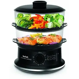 Пароварка Tefal Convenient 900 Вт чорна (VC140131) - мініатюра 2