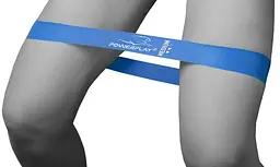 Резинка для фітнесу PowerPlay 4114 Mini Power Band 1 мм Medium Сіня (7.5 кг) (PP_4114_Blue_Medium) - мініатюра 7