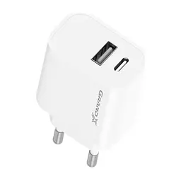 Зарядний пристрій Grand-X 1xUSB-C + 1xUSB 21W OCP white (CH-21W) - мініатюра 3