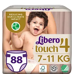 Підгузки Libero Touch 4 (7-11 кг), 88 шт. (10454)