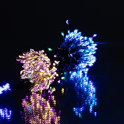 Гірлянда Кінський хвіст Мішура 640 LED 16 ниток 2 м зелена, мультиколор GarlandoPro D640L2MGML - мініатюра 9