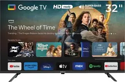 Телевізор 32" Satelit 32H9500GS, 1366x768, Smart TV, Android 11, DVB-T2/C, 2xHDMI, 2xUSB, VESA 200x200
