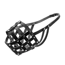 Намордник м'який "CoLLaR" №5 (кавказька вівчарка московська сторожова ньюфаундленд) чорний - мініатюра 2