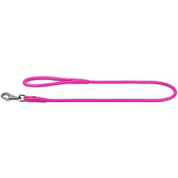 Повідець для собак Waudog Glamour, шкіряний, круглий, 122х0,6 см, рожевий - мініатюра 2