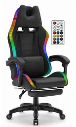 Комп'ютерне крісло Hell's HC-1039 LED RGB (тканина)