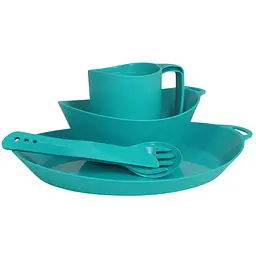 Набір посуду Lifeventure Ellipse Camping Tableware Set Бірюзовий