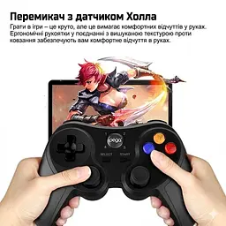 Геймпад iPEGA PG-9078 Bluetooth, бездротовий джойстик для Android, iOS, ПК, універсальний, чорний - мініатюра 6
